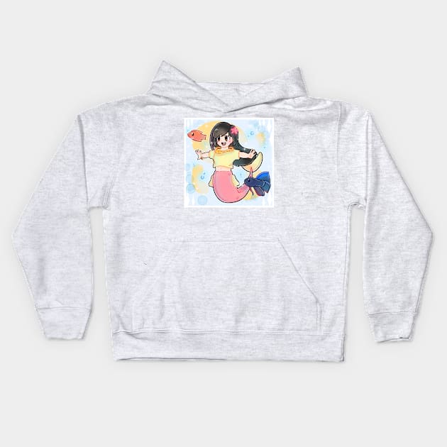 Mermaid Persona Kids Hoodie by franzieart